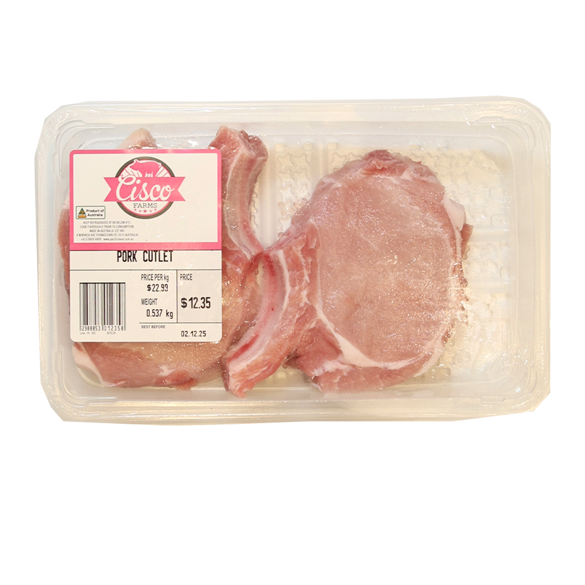 Cisco Pork Cutlet 400-700g