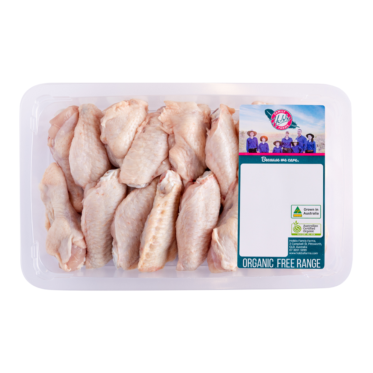 Hobbs Organic Free Range Chicken Wings Large 680-950g