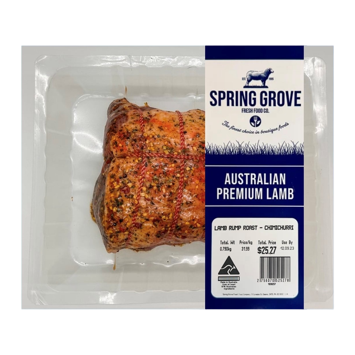 Spring Grove Lamb Rump Roast Chimichurri 650-800g