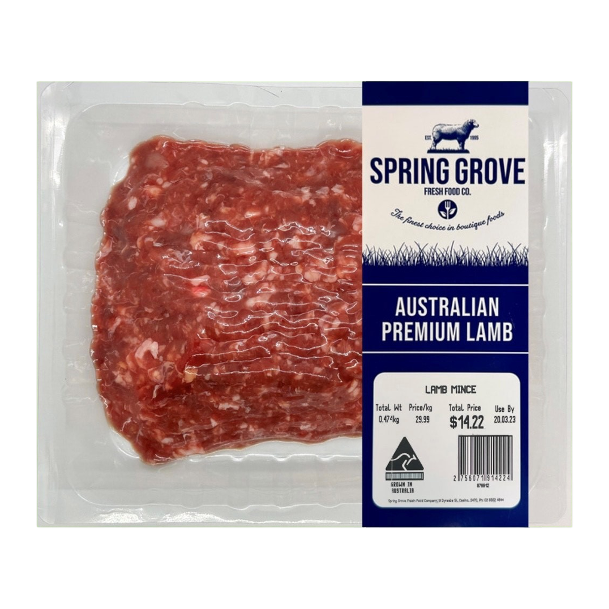 Spring Grove Lamb Mince 400-550g