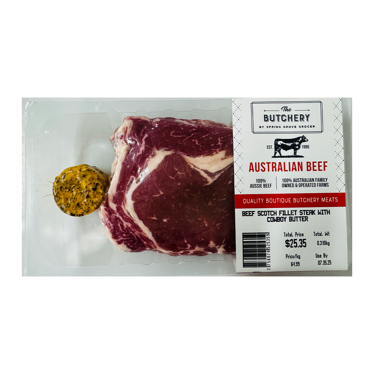 Spring Grove Scotch Fillet with Cowboy Butter 450-600g