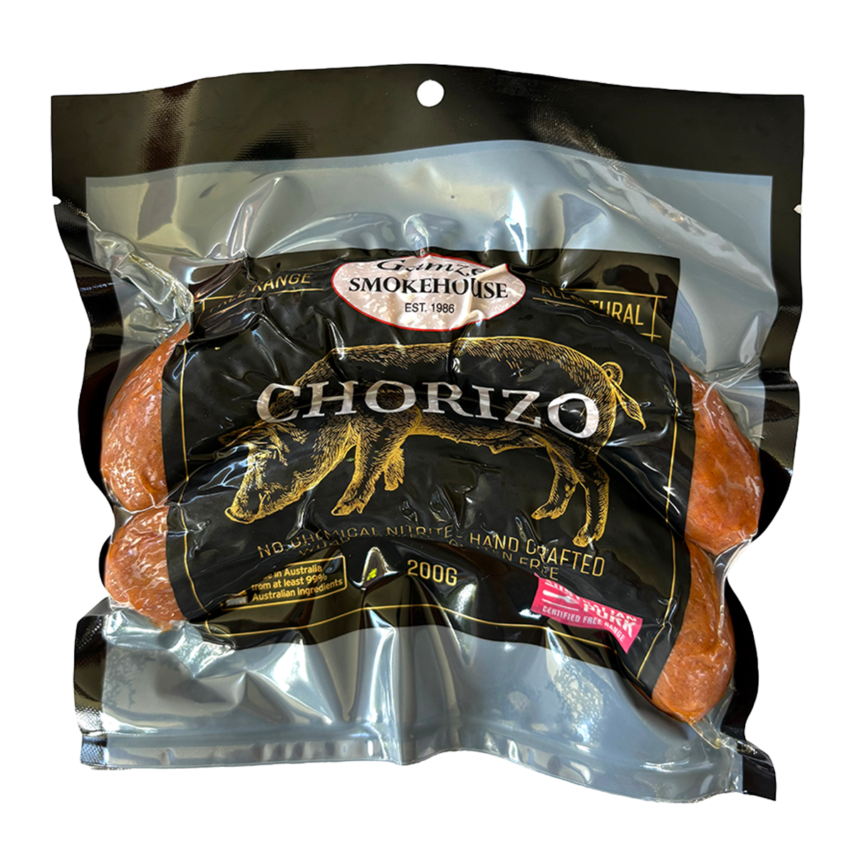 Gamze Smokehouse Nitrite Free Free Range Pork Chorizo 200g