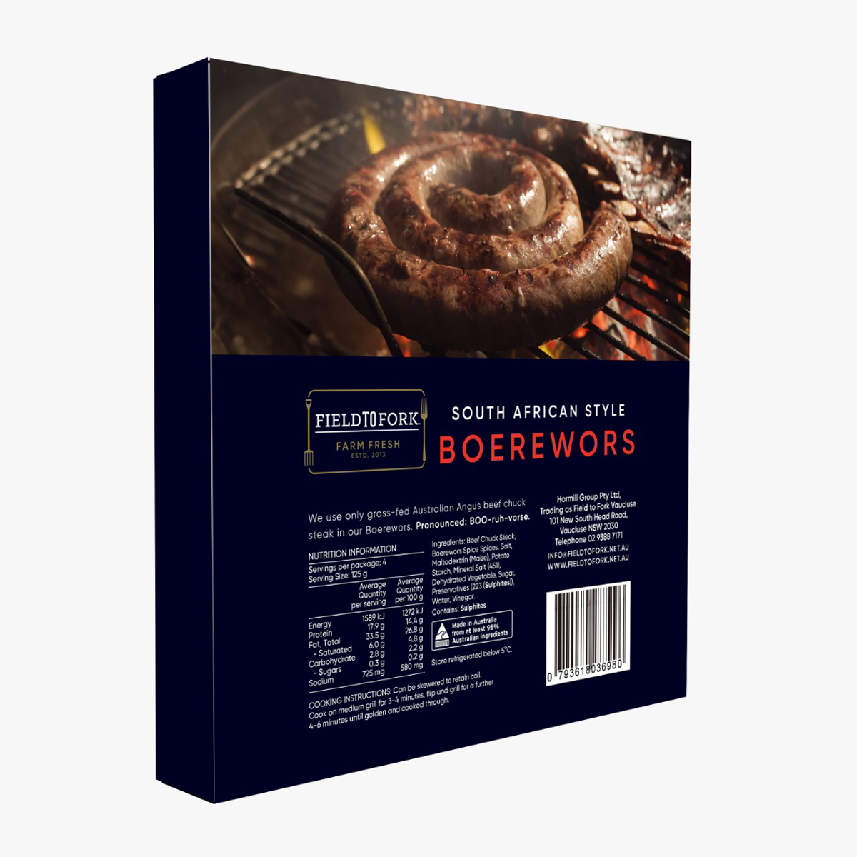 Field To Fork Boerewors 500g