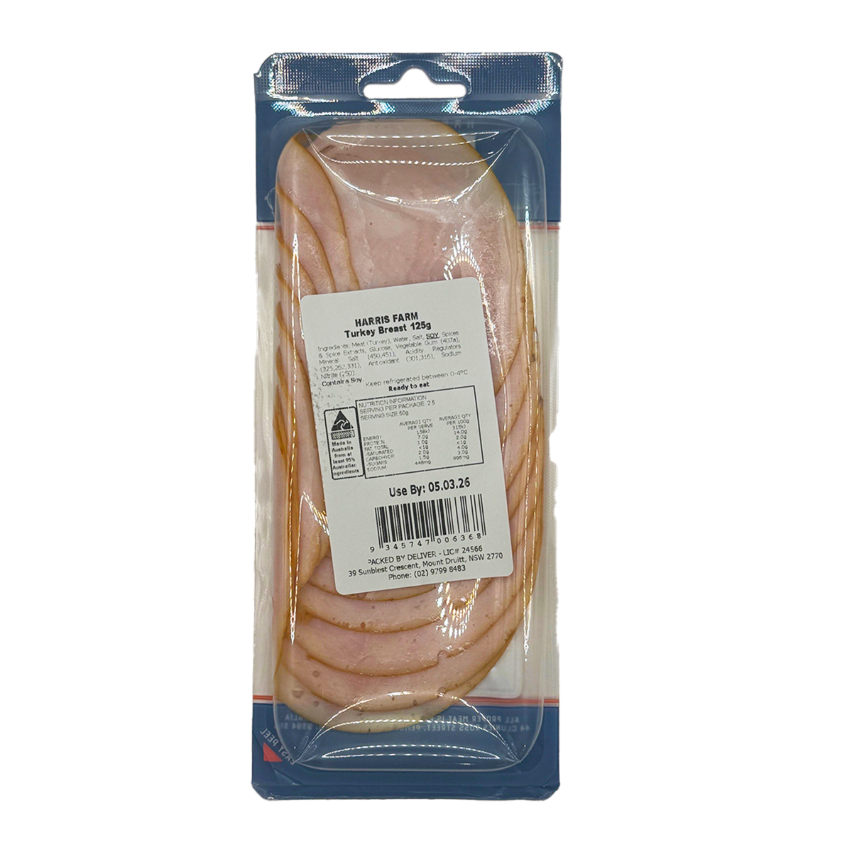 Harris Farm's Proper Meat Turkey Breast 125g