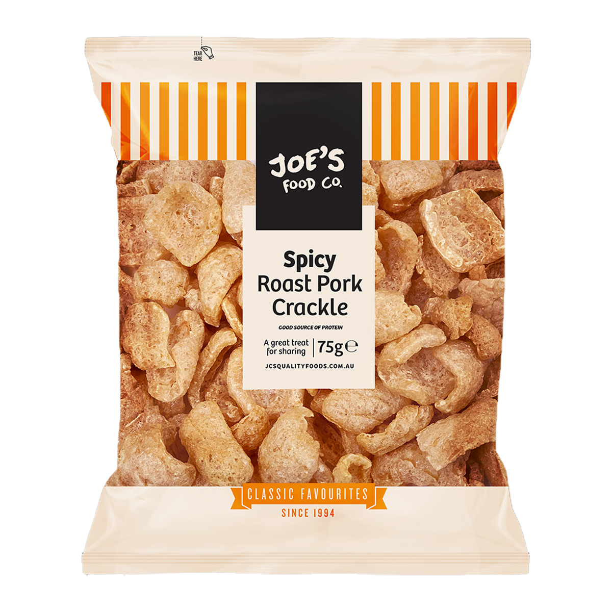 Joe's Spicy Roast Pork Crackle 75g