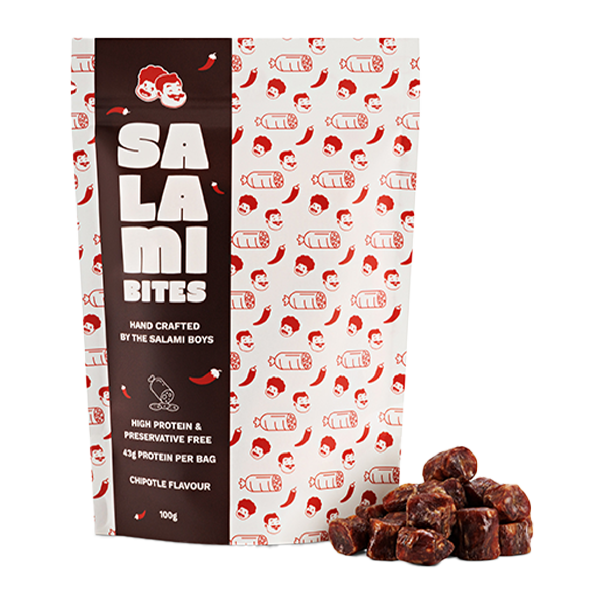 Salami Boys Mild Chipotle Salami Bites 100g