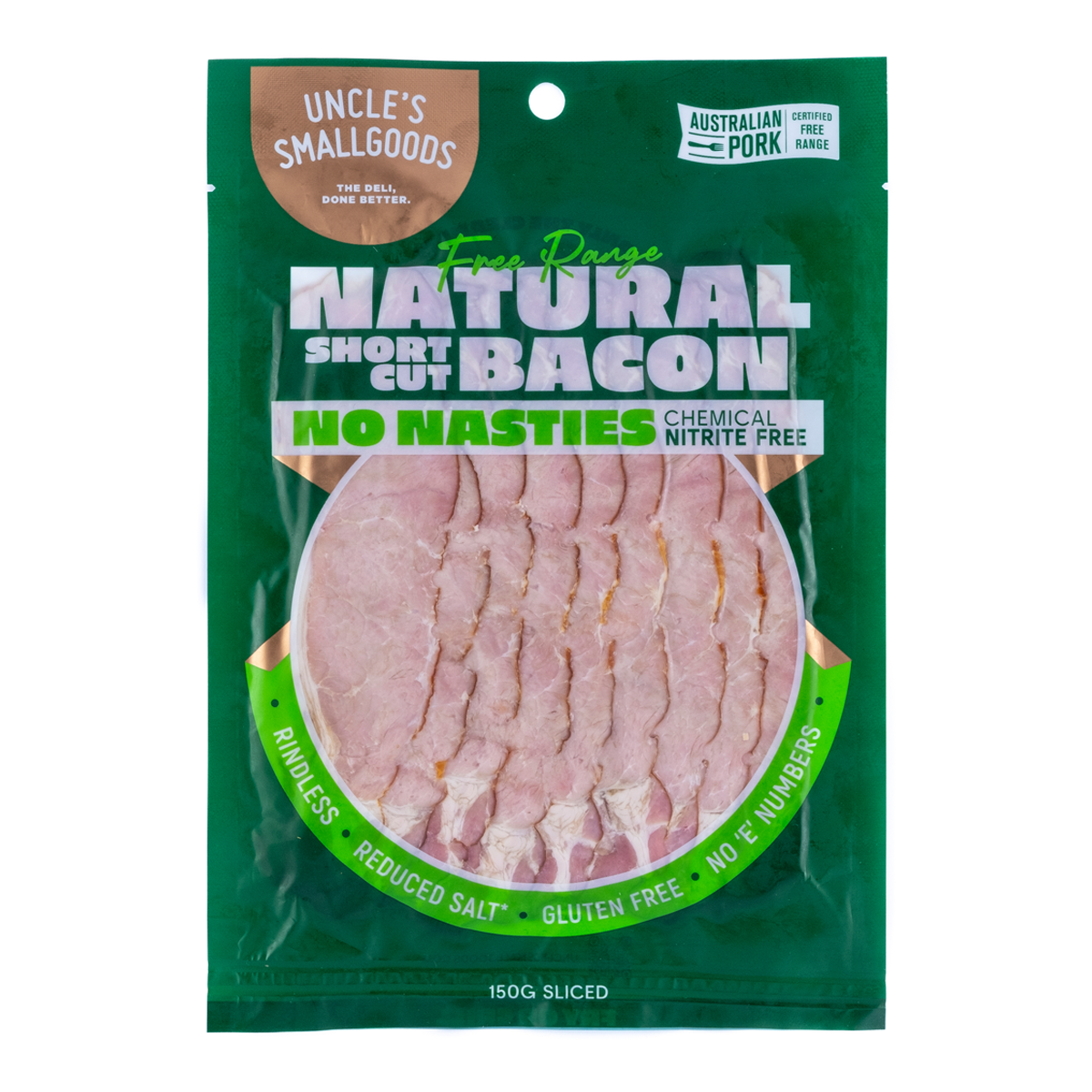 Uncle Smallgoods Natural Short Bacon 150g