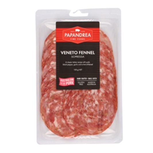 Papandrea Fine Foods Veneto Fennel Sopressa 100g