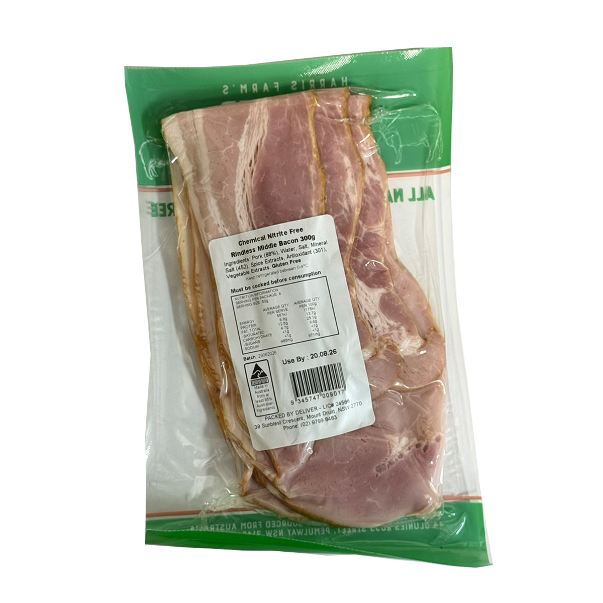 Proper Meat Nitrite Free Rindless Middle Bacon 300g