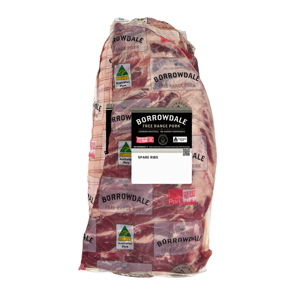 Borrowdale Free Range Pork Mid Ribs 600g-1.2kg