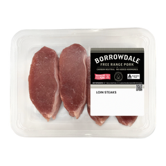Borrowdale Free Range Pork Loin Steaks 300g-600g