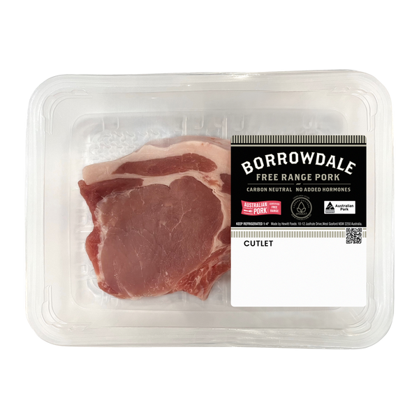 Borrowdale Free Range Pork Cutlet 250g-500g