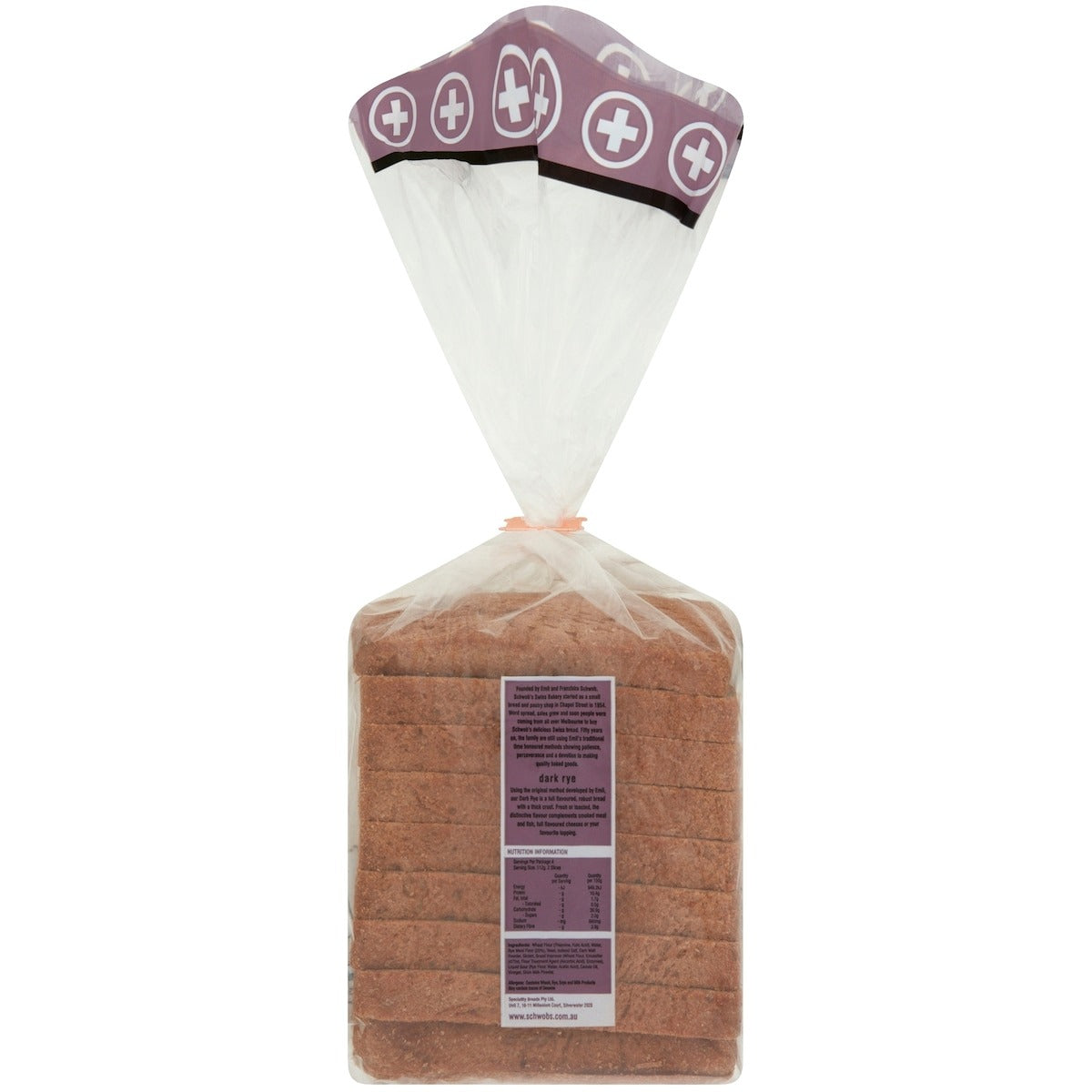 Schwobs Half Loaf Dark Rye Bread 450g