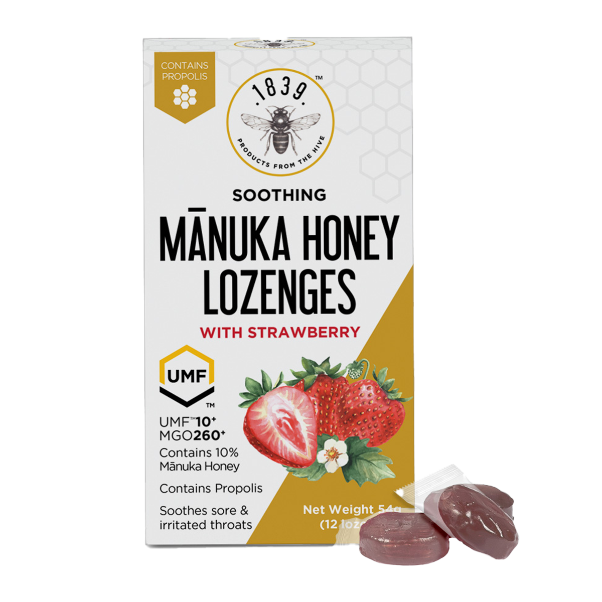 1839 Manuka Honey Berry Lozenges x12 54g
