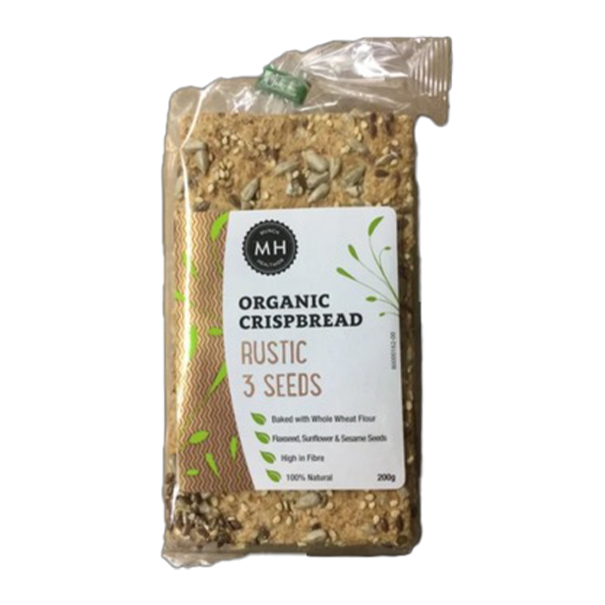 Munch Healthier Rustic 3 Seeds Organic Crispbread 200g
