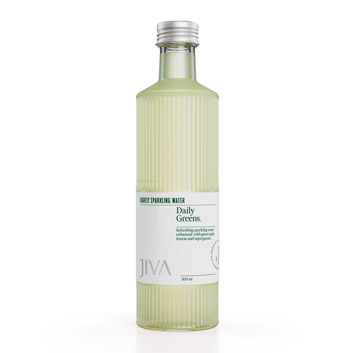 Jiva Daily Greens Apple Sparkling Water 300ml