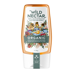Wild Nectar Organic Australian Honey Squeeze 375g