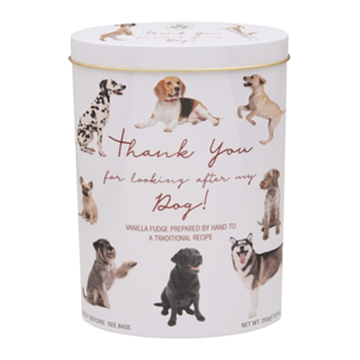Gardiners Vanilla Fudge Dog Tin 250g