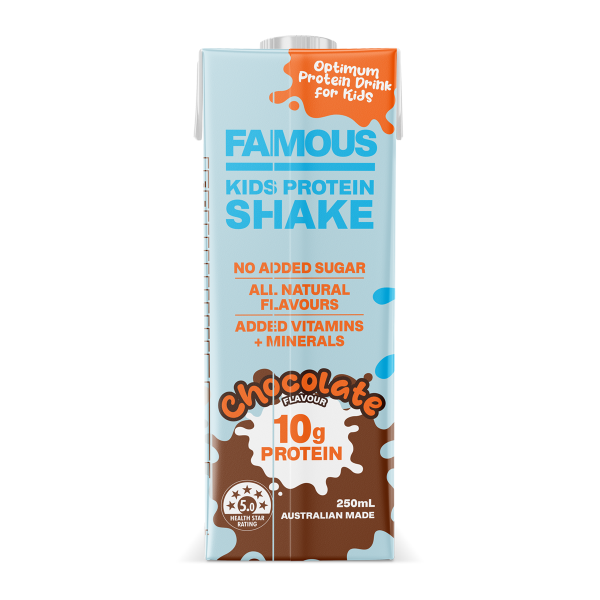 Famous Kids Chocolate Protein Shake 250ml