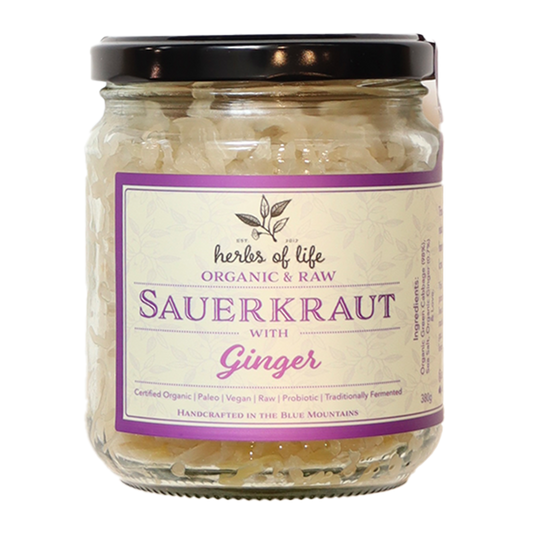 Herbs of Life Organic Sauerkraut Ginger 380g