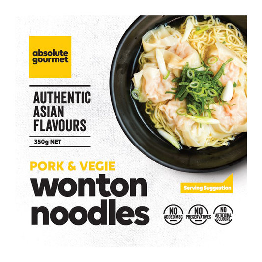 Absolute Gourmet Absolute Wonton Noodles 350g