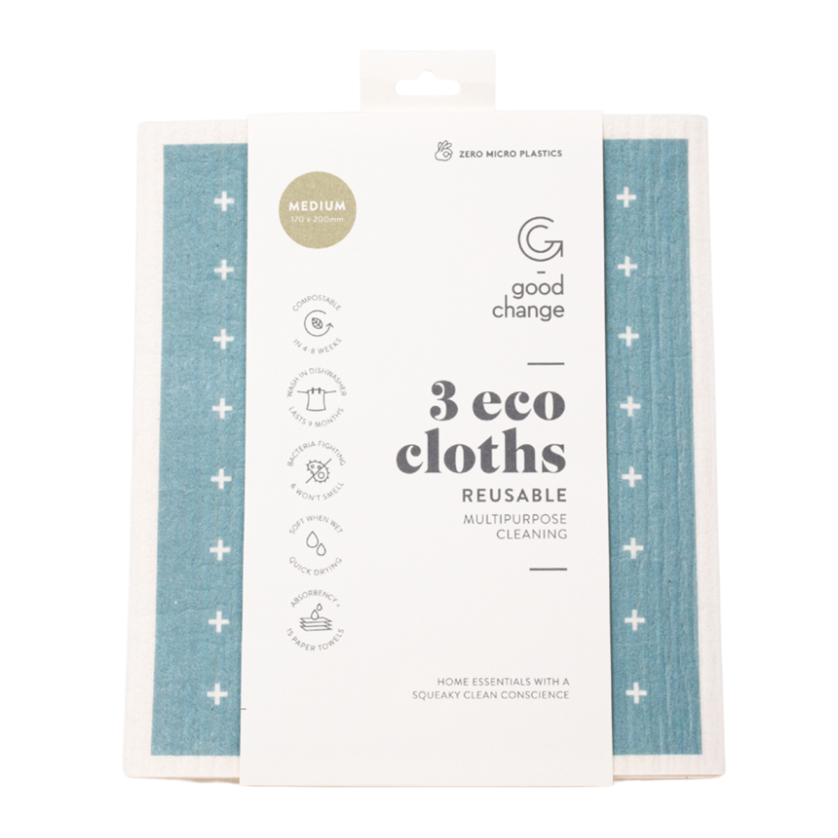 Good Change Eco Cloths Medium x3 Pack
