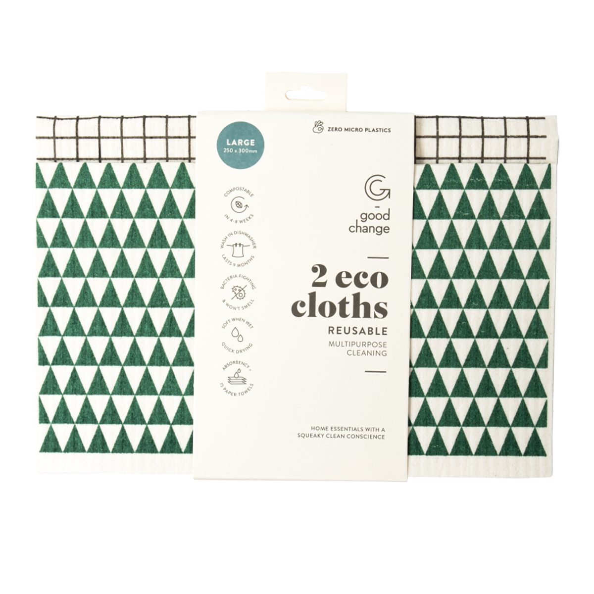 Good Change Eco Cloths Large x2 Pack