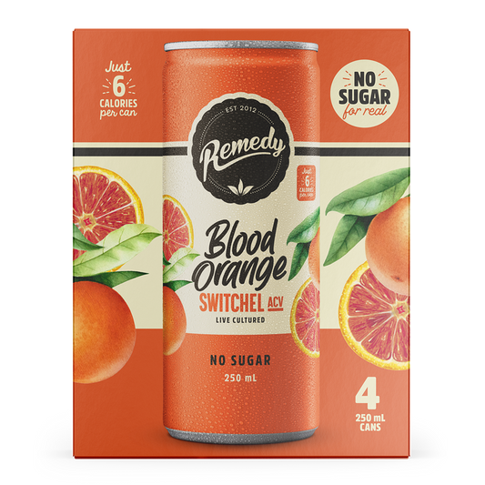Remedy Switchel Blood Orange 4 x 250ml