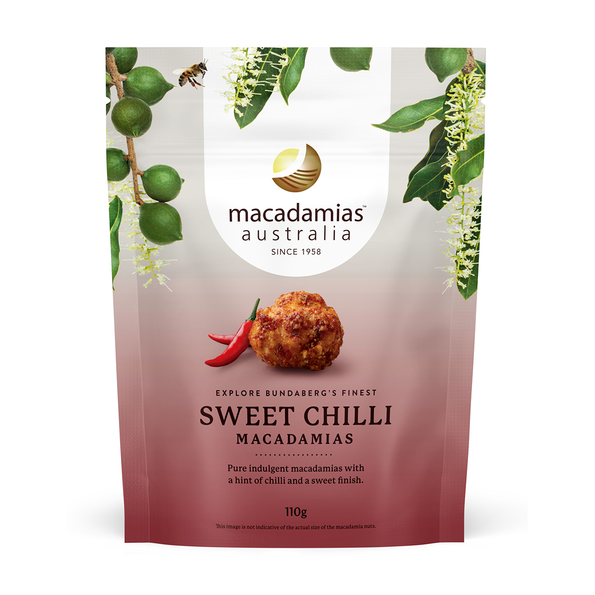 Macadamias Australia Sweet Chili Macadamias 110g