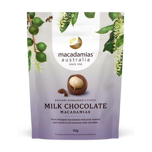 Macadamias Australia Milk Chocolate Macadamia 110g