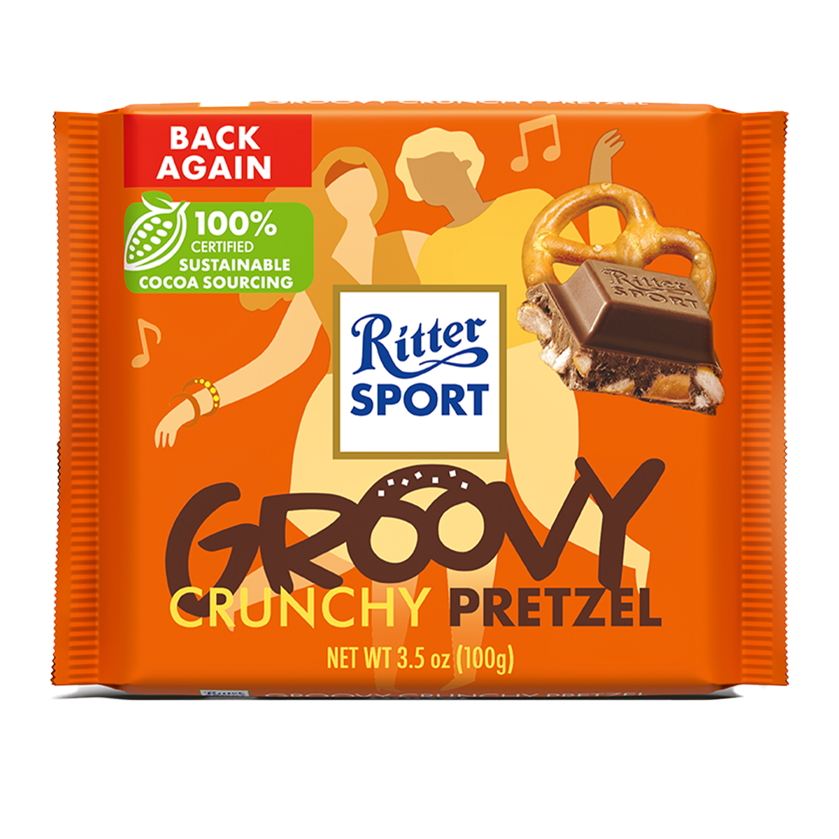 Ritter Sport Groovy Crunchy Pretzel 100g