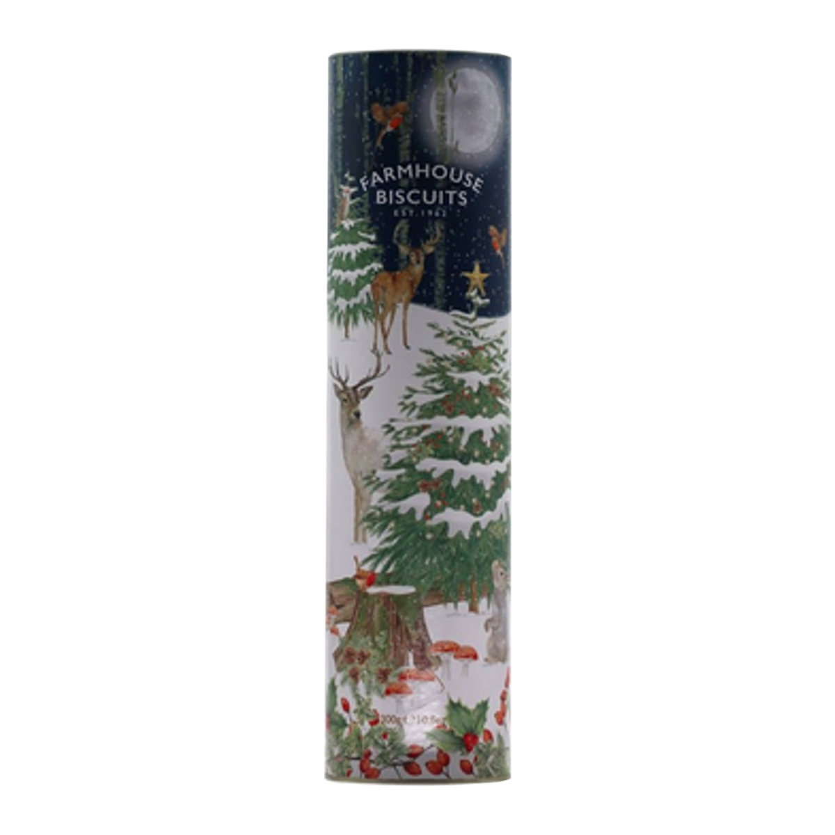 Farmhouse Biscuits Christmas Woodland Tube 300g
