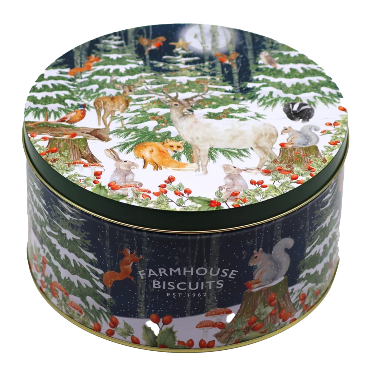 Farmhouse Oat Cookies Christmas Woodland 500g