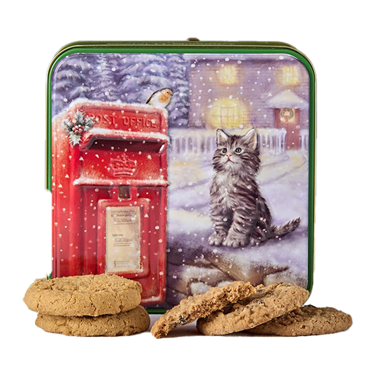 Grandma Wild Kitten & Postbox Tin Biscuits 200g