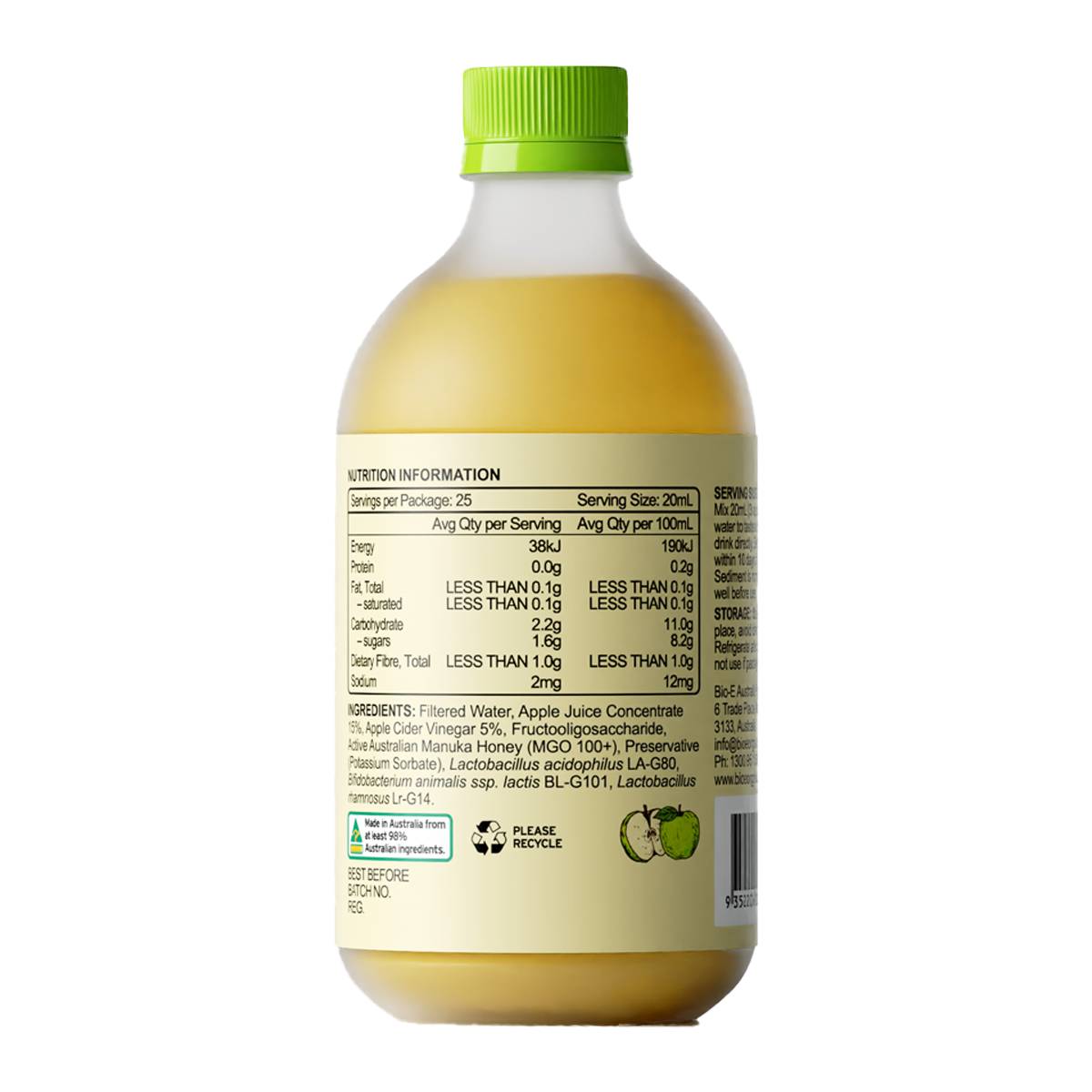 Bio-E Apple Cider Vinegar 500ml