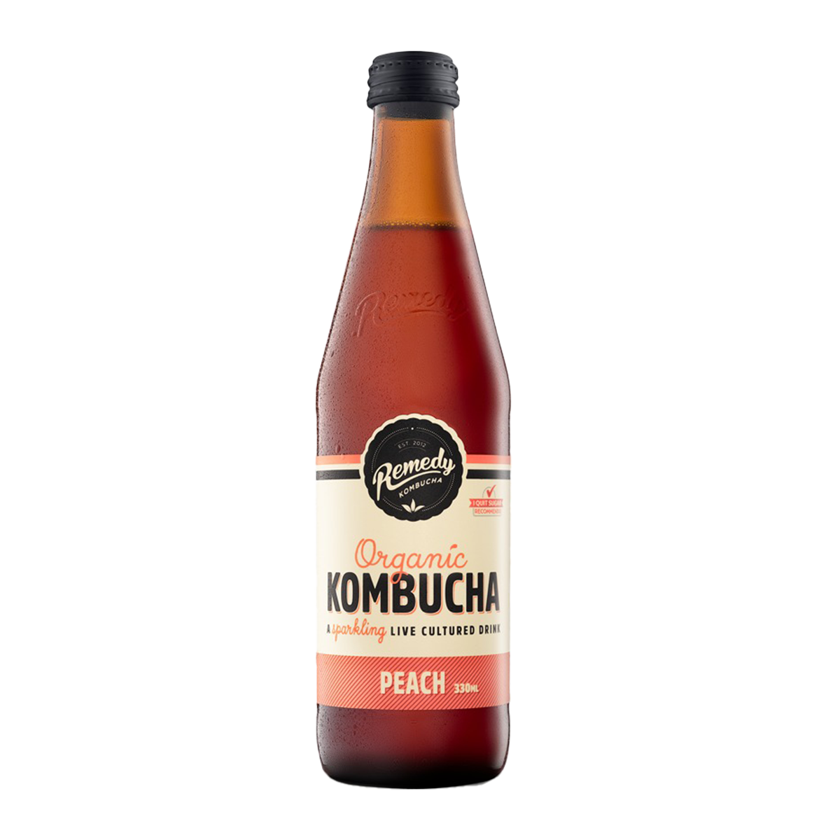 Remedy Drinks Organic Kombucha Peach 330ml