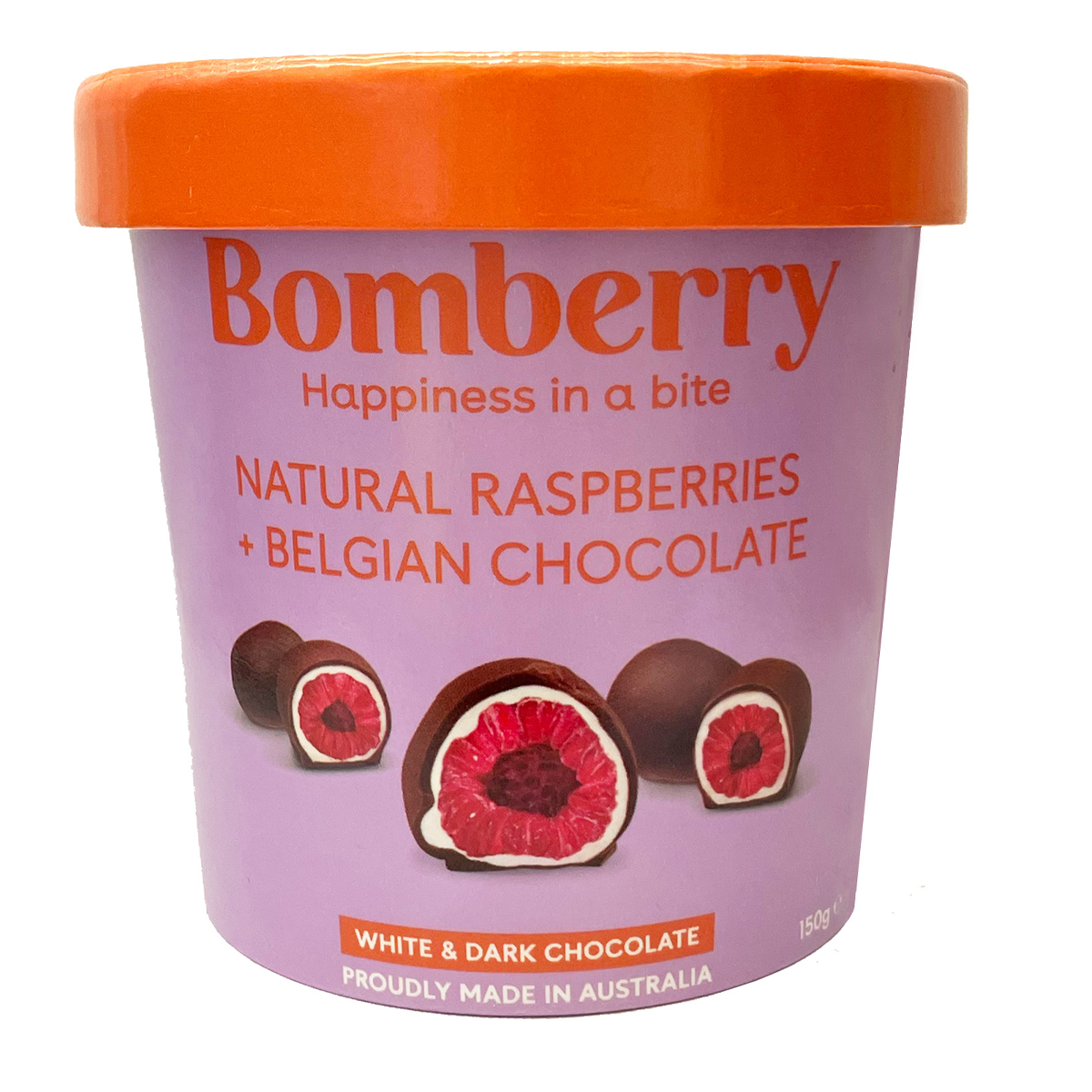 Bomberry Raspberry Dark Chocolate 150g