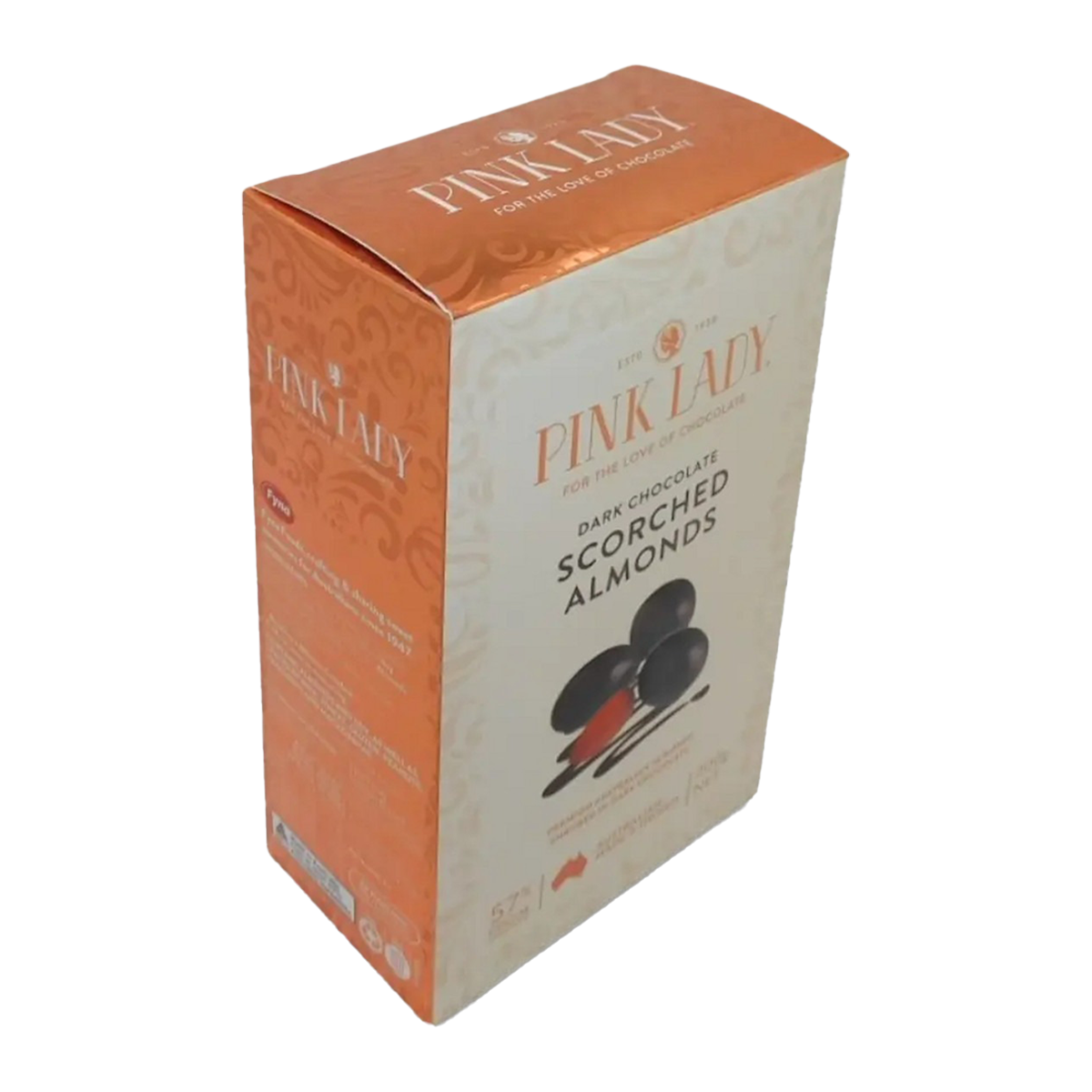 Pink Lady Dark Chocolate Scorched Almonds 200g