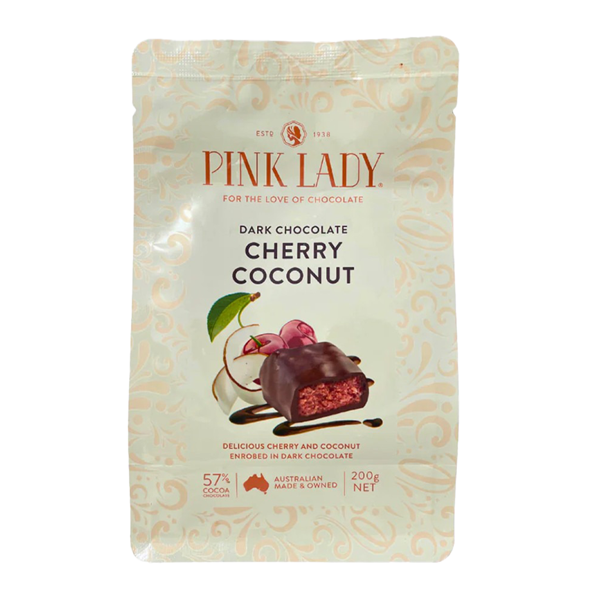 Pink Lady Dark Chocolate Cherry Coconut 200g