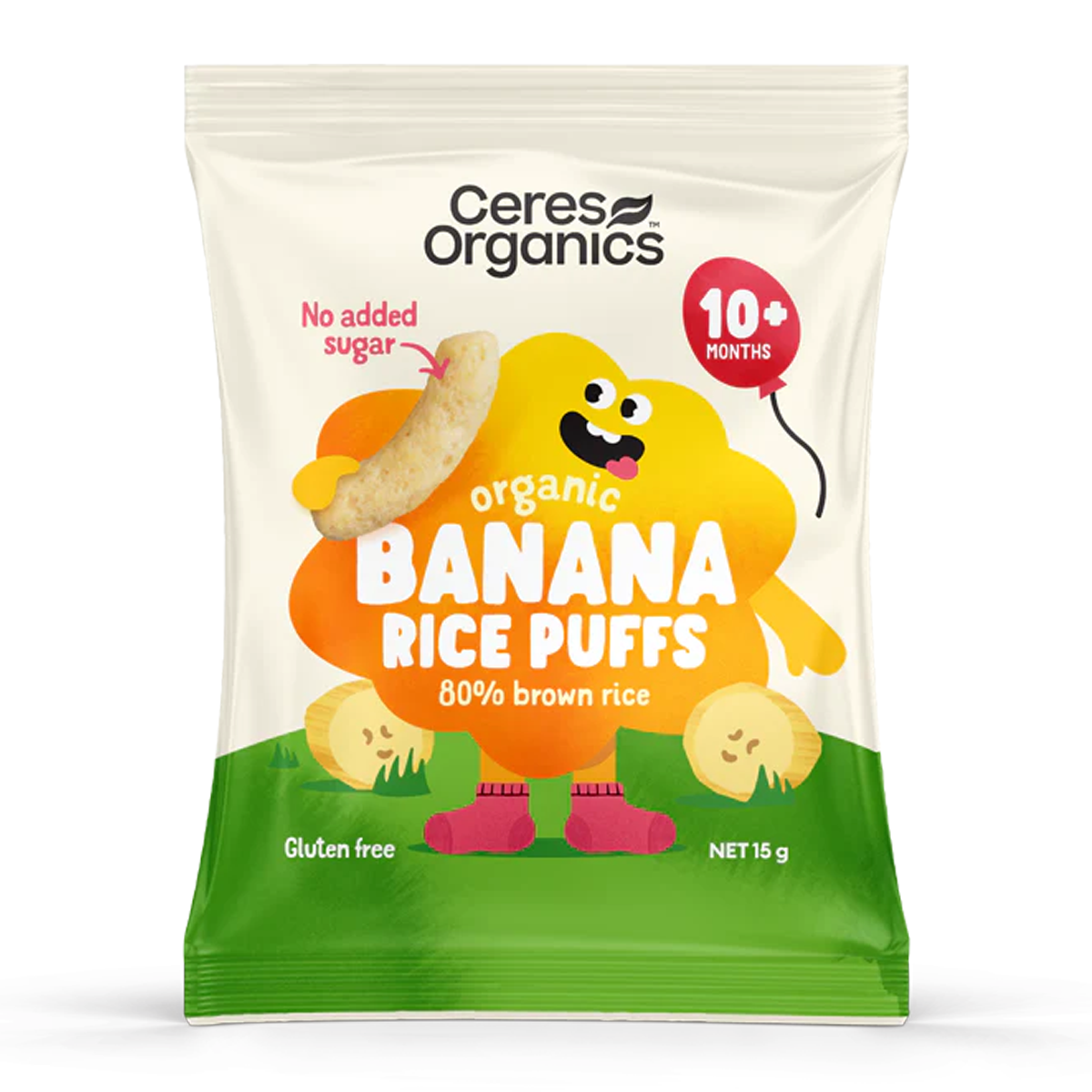 Ceres Organics Baby Rice Puffs Banana 15g