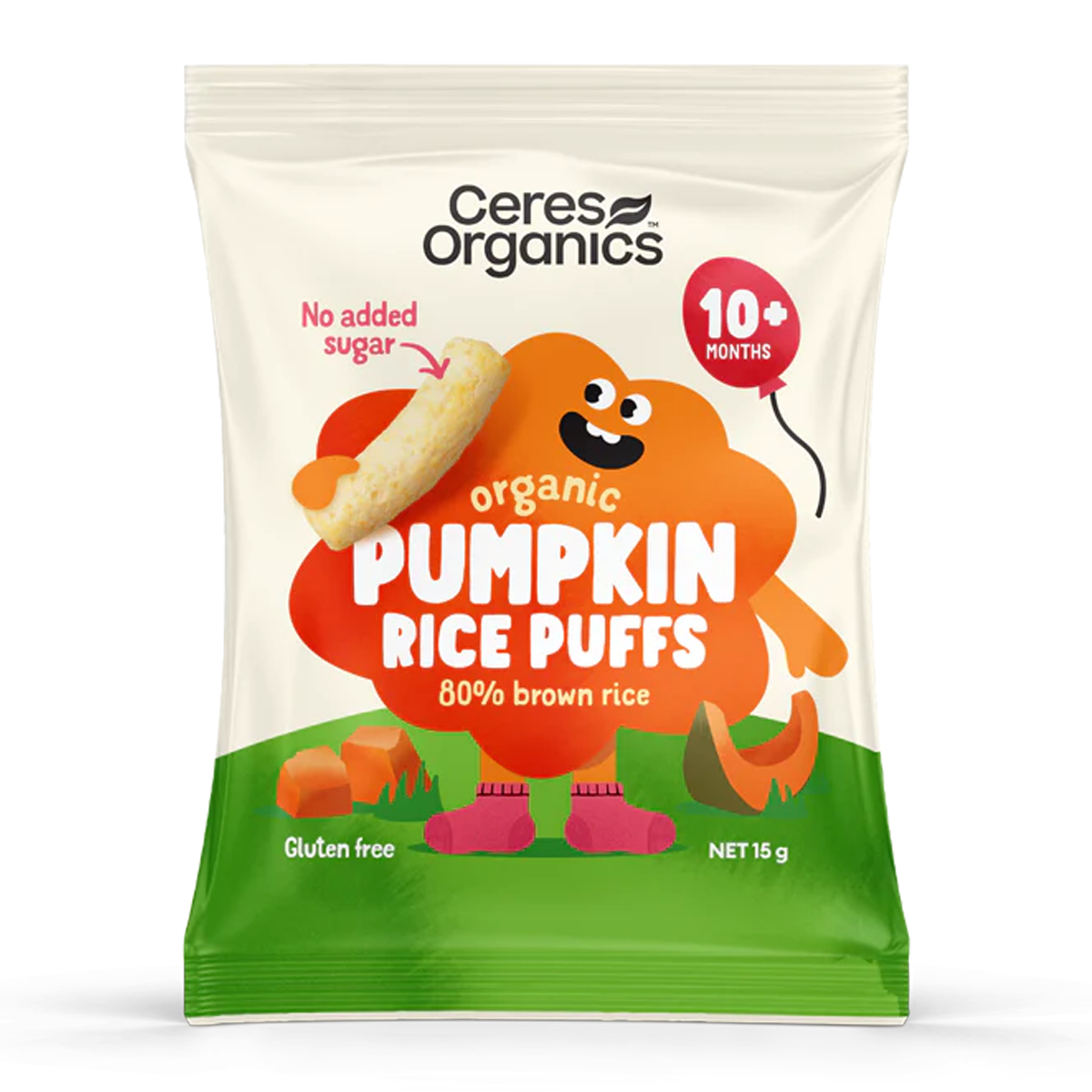 Ceres Organics Baby Rice Puffs Pumpkin 15g
