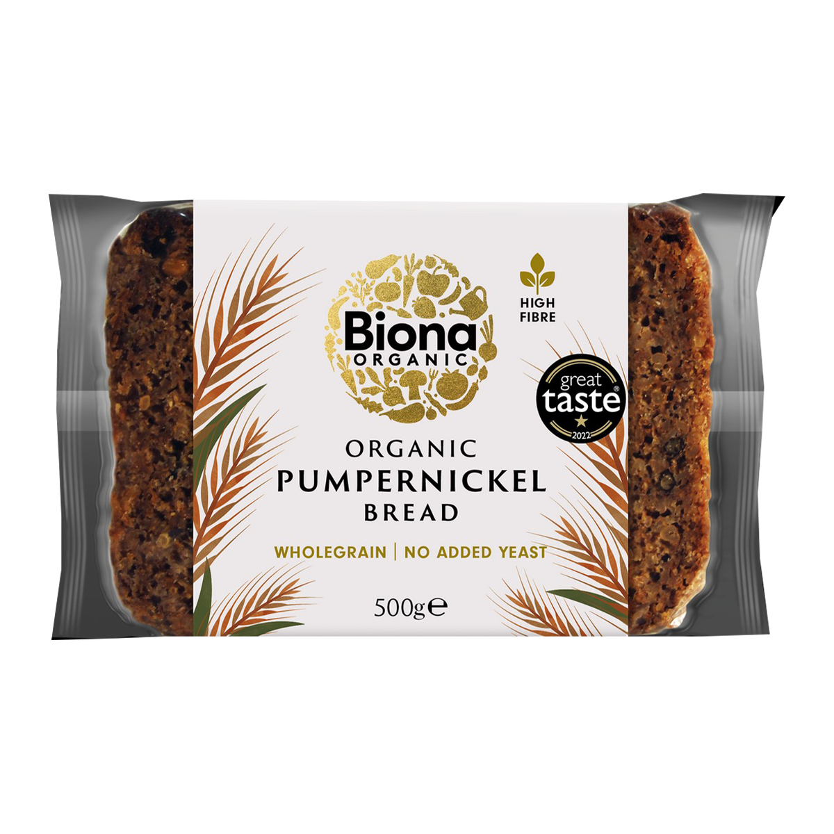 Biona Organic Pumpernickel Bread 500g