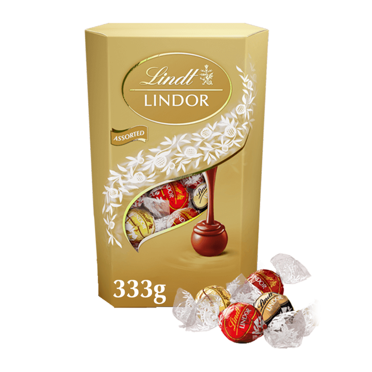 Lindt Lindor Chocolate Assorted Cornet 333g
