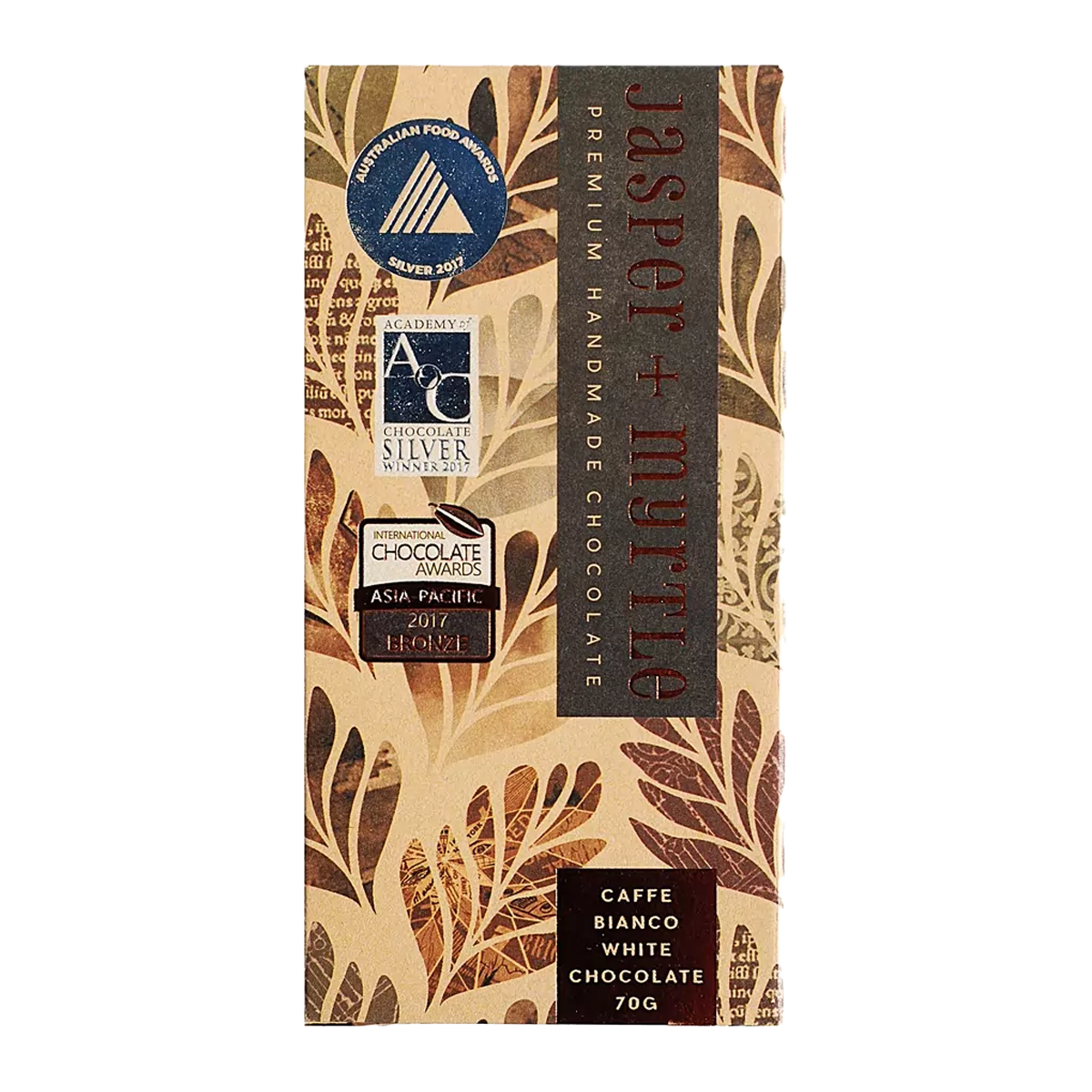 Jasper and Myrtle Chocolate Christmas Santa Caffe Bianco 52g