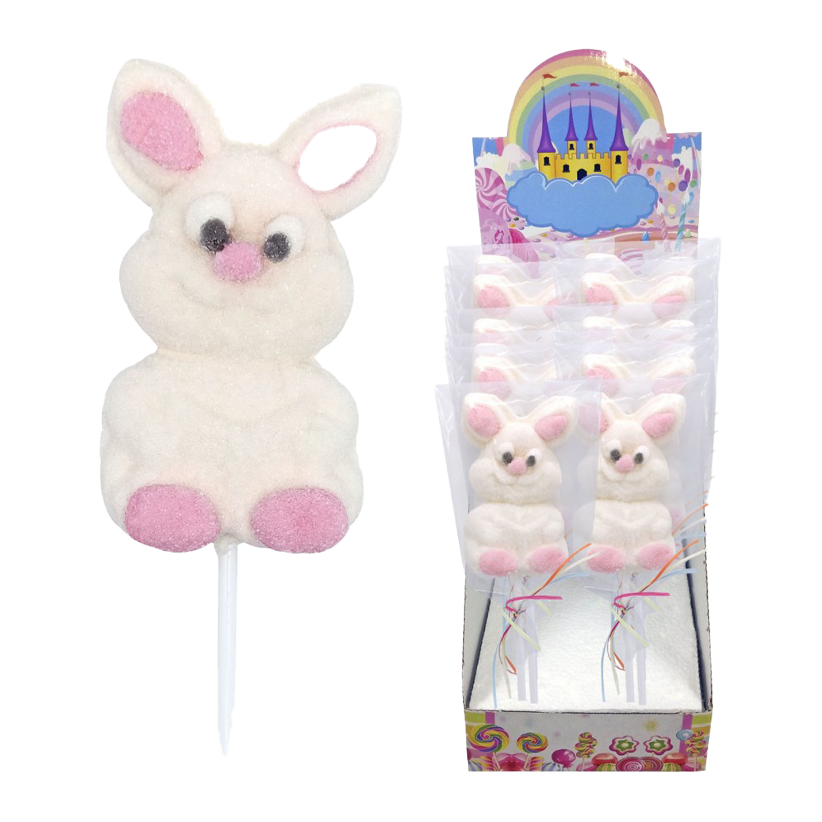 Marshmallow Castle Rabbit Lollipop 40g