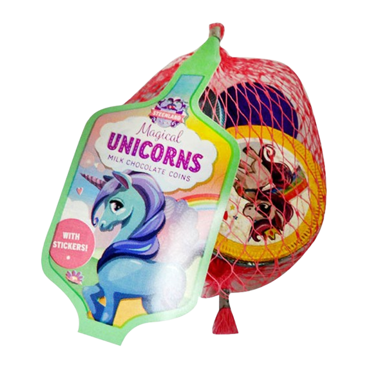 Steenland Unicorn Chocolate Coins 30g
