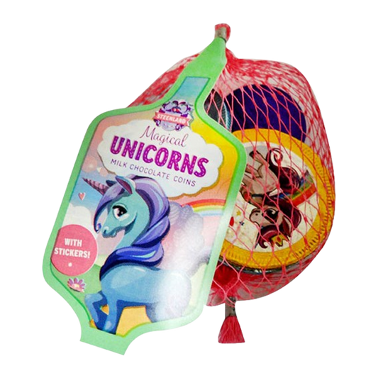 Steenland Unicorn Chocolate Coins 30g