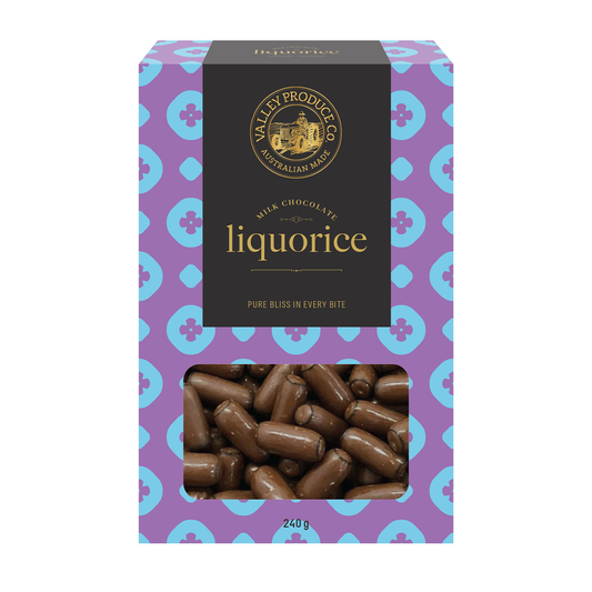 Valley Produce Co Milk Chocolate Licorice 220g