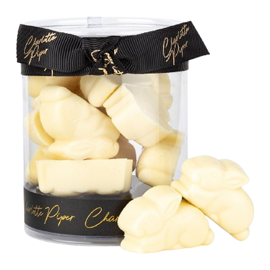 Charlotte Piper White Chocolate Tiny Sitting Bunny 100g