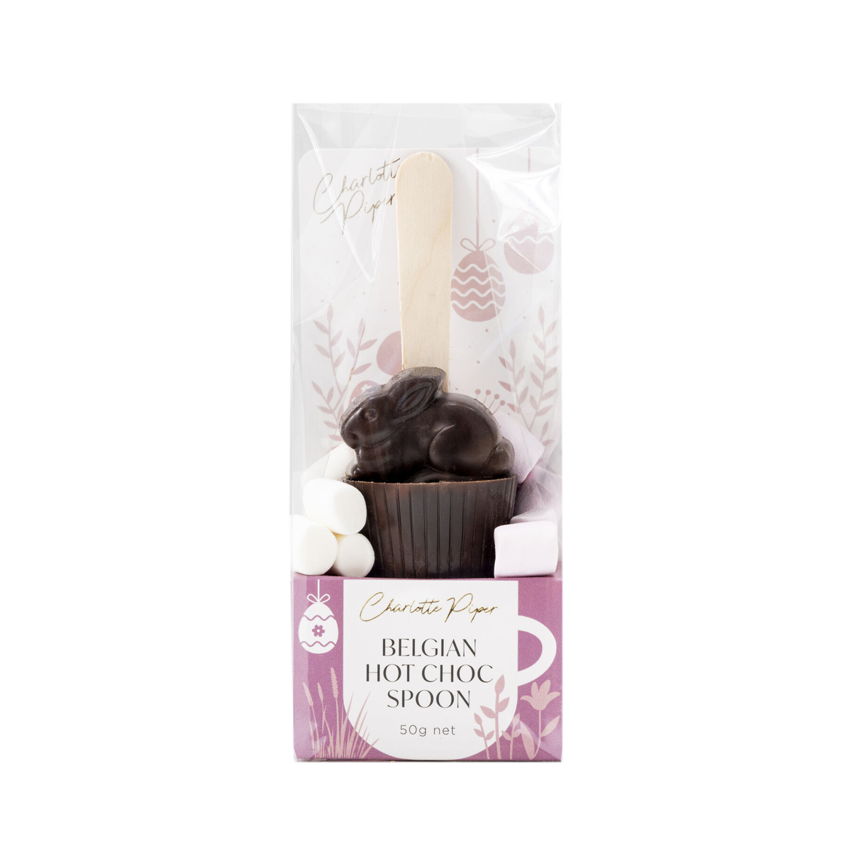 Charlotte Piper Hot Dark Chocolate Spoon Bunny 50g